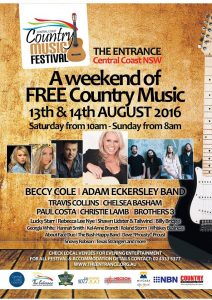 2016  Entrance Country festival